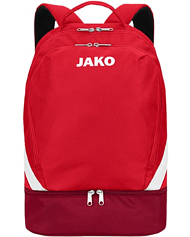 Personalisierbarer JAKO Sport Rucksack mit Bodenfach Rot/Weinrot