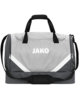 Personalisierbare JAKO Sporttasche Iconic mit Bodenfach Soft Grey/Anthra Light