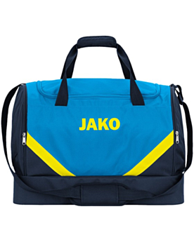 Personalisierbare JAKO Sporttasche Iconic mit Bodenfach JAKO Blau/Neongelb