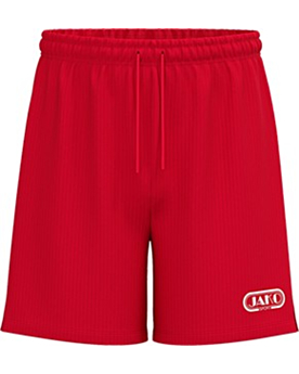 JAKO kurze Sporthose Retro bedrucken Rot