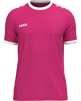 JAKO Trikot One mit Kontraststreifen selbst gestalten deep pink