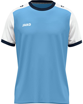 JAKO Kinder Trikot Dynamic mit Kontrasteinfassung Skyblue/Weiß