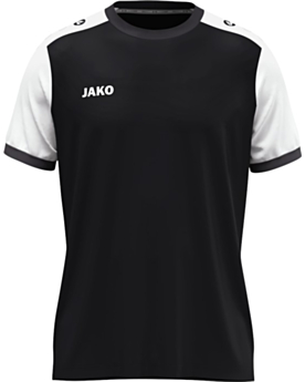 JAKO Kinder Trikot Dynamic mit Kontrasteinfassung Schwarz/Weiß