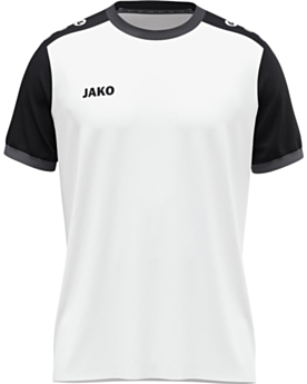 JAKO Kinder Trikot Dynamic mit Kontrasteinfassung Weiß/Schwarz