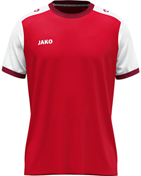 JAKO Kinder Trikot Dynamic mit Kontrasteinfassung Rot/Weiß