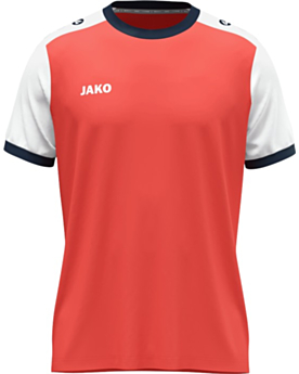 JAKO Kinder Trikot Dynamic mit Kontrasteinfassung coral/weiß