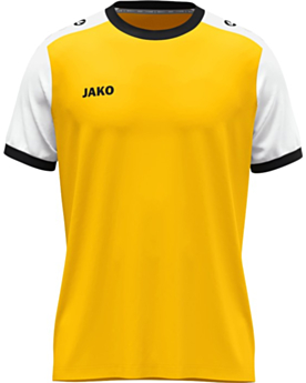 JAKO Kinder Trikot Dynamic mit Kontrasteinfassung Gelb/Weiß