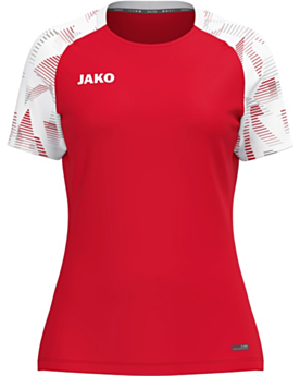 JAKO T-Shirt Sonic stylisches Funktionsshirt für Damen Rot/Weiß