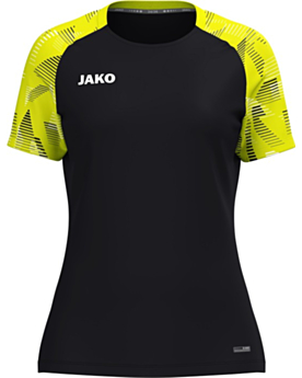 JAKO T-Shirt Sonic stylisches Funktionsshirt für Damen schwarz/neongelb
