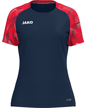 JAKO T-Shirt Sonic stylisches Funktionsshirt für Damen Marine/Rot