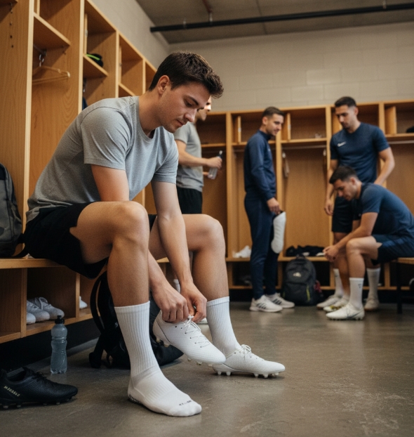 Fußballsocken atmungsaktive Ballersocks mit Grip