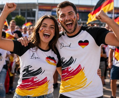 Gestalte den ganz persönliches Fan Trikot in wenigen Schritten
